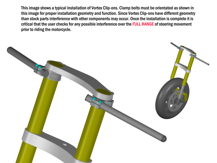 Vortex Clip-Ons (7 Degree Kit)