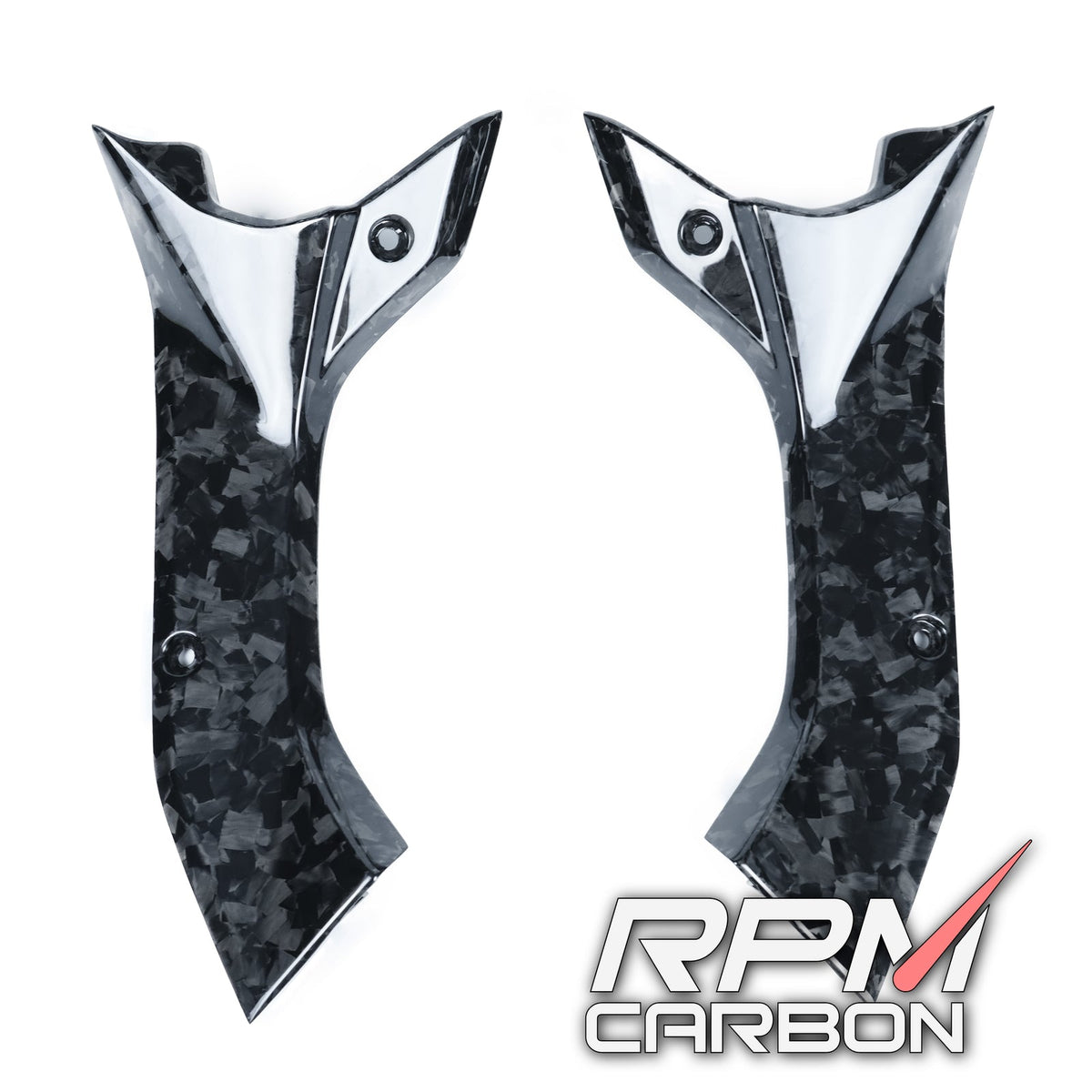 Yamaha R6 Carbon Fiber Dash Panel Side Covers