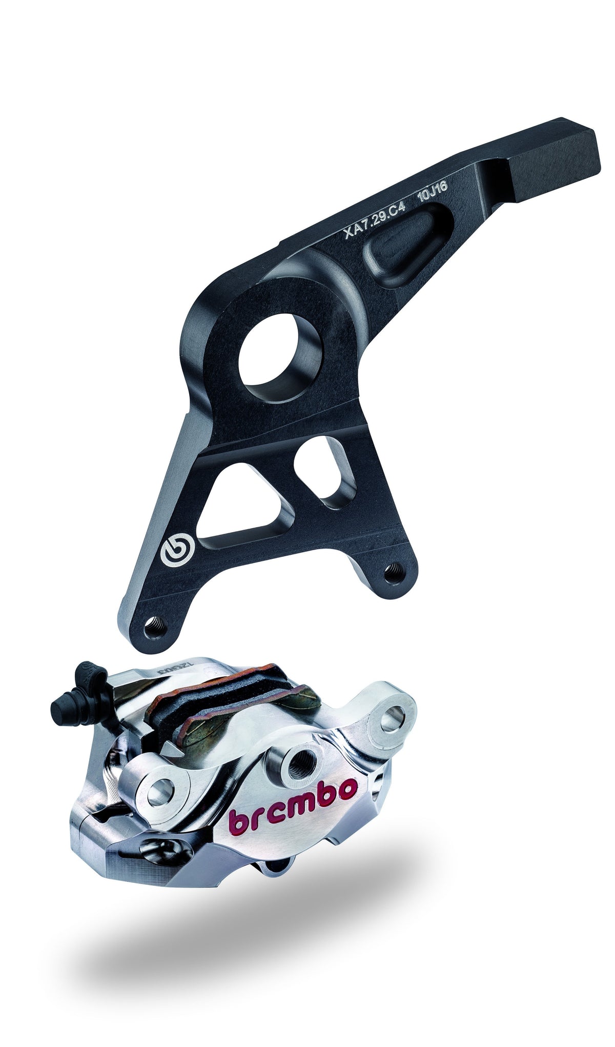 Brembo CNC Supersport Underslung Rear Brake Caliper Kit - Honda, Kawasaki, Suzuki, Yamaha