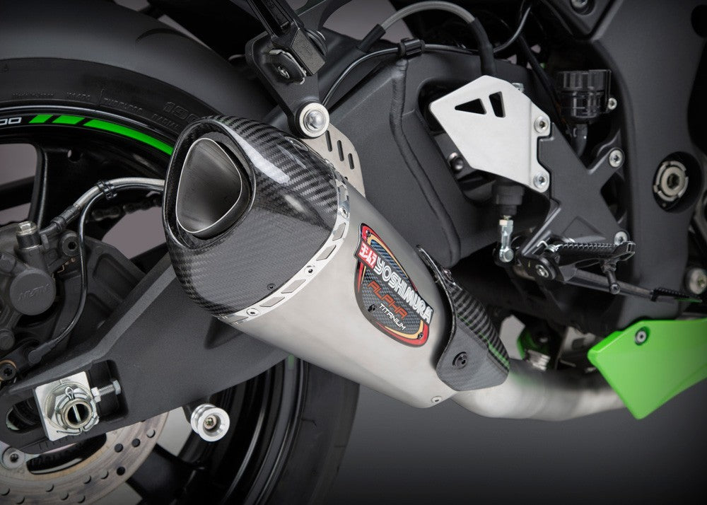 Yoshimura 2016-18 Kawasaki ZX-10R / RR Race ALPHA T Cat-Eliminating Titanium / Carbon Exhaust System