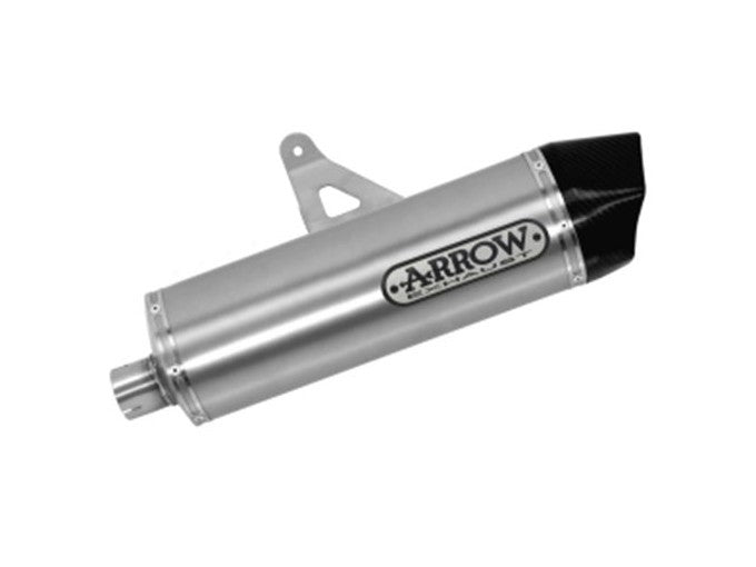 Arrow Maxi Race - Tech Aluminum Silencer With Carbon End Cap - 2016 - 2019 Honda CRF1000L Africa Twin