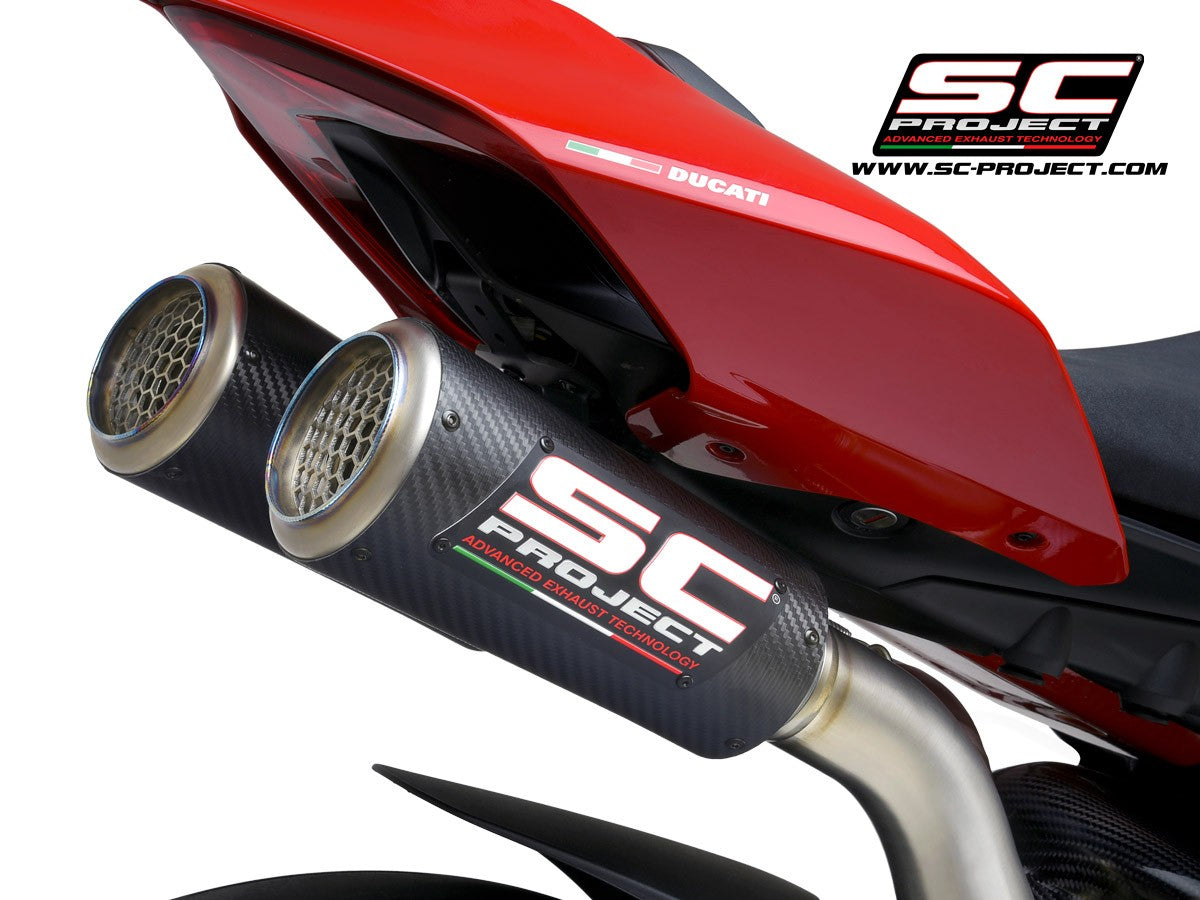 SC Project CR-T Titanium Exhaust Half System - Ducati Panigale V4 / V4 S (2018-21) V4 Speciale (2018-2019)