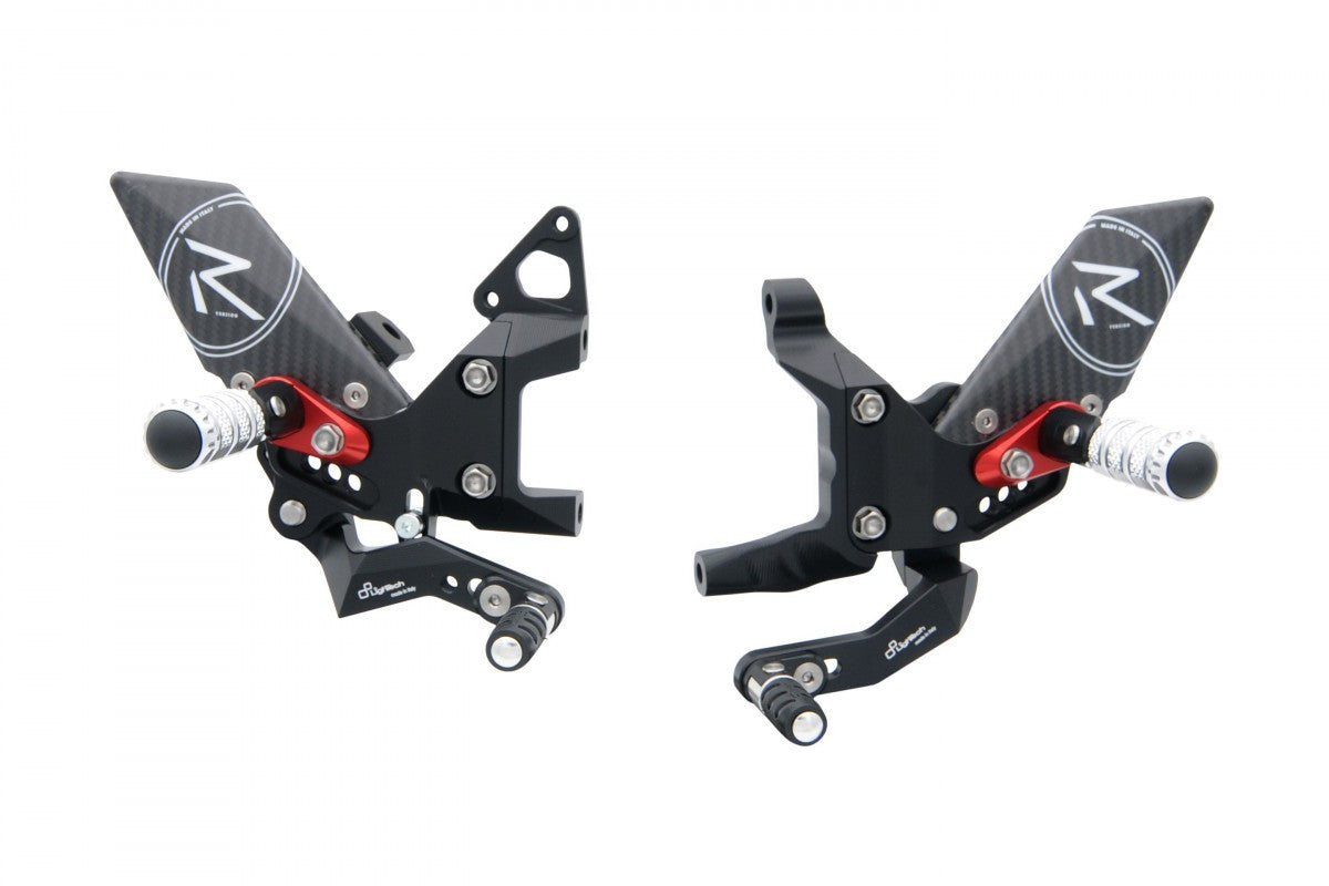 LighTech  - R Series Version Footpegs - Ducati Panigale 899 / 1199 / 1299 - Reverse Shift Rear Sets