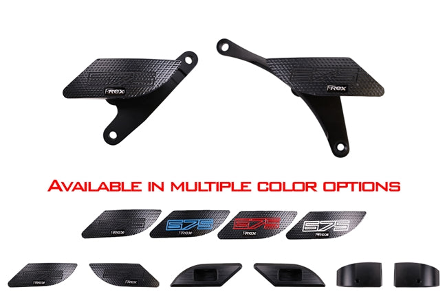 2013 - 2017 Triumph Daytona 675 No Cut Frame Sliders (Non R)