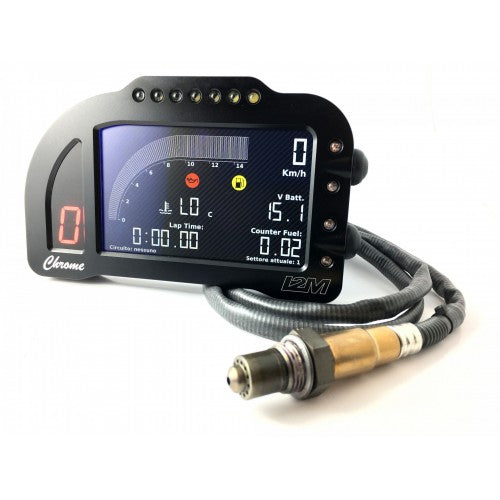 i2M Chrome PLUS Full Color 5&quot; LCD Dash, Data Acquisition &amp; GPS Lap Timer -  Plug &amp; Play - Ducati 899 / 1199 / 1299 Panigale