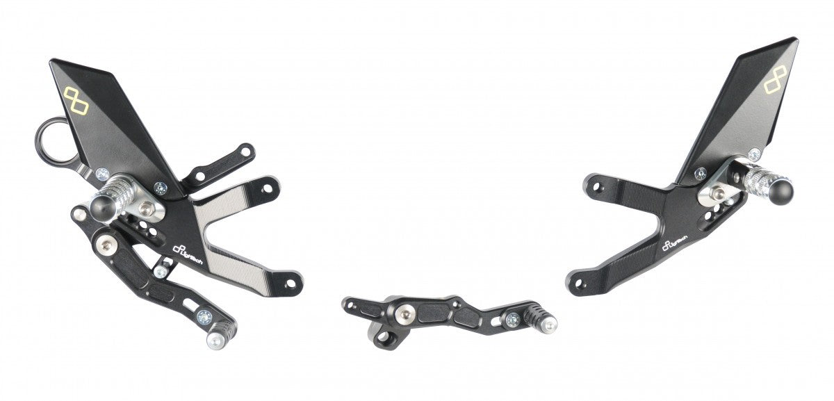 LighTech Track System Rearsets w/ Folding Footpegs   -  2019-2020 BMW S1000RR (US 2020)