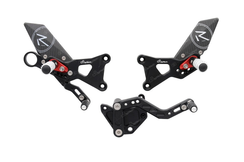 LighTech &#39;Track System&#39; Adjustable Rearsets R Version (GP Shift )  -  2009-2014 BMW S1000RR / HP4